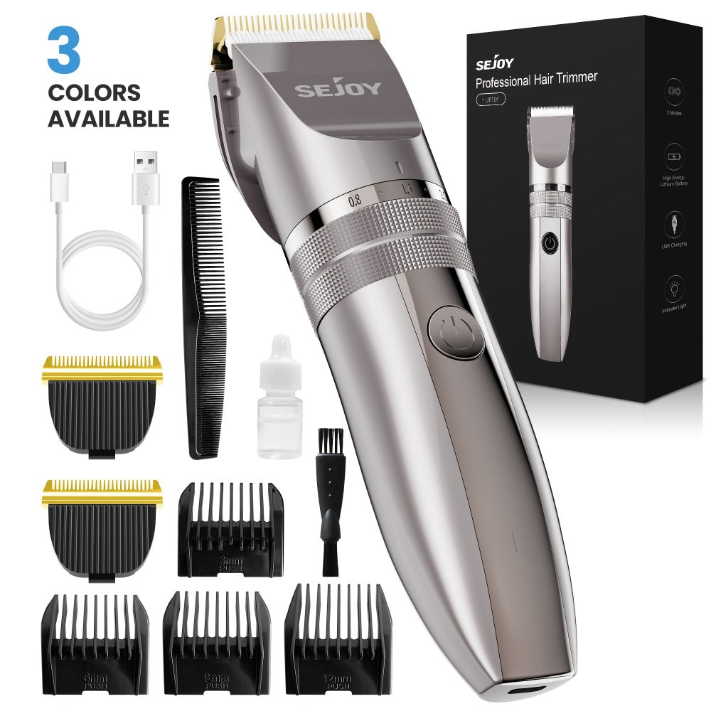 Adjustable Beard Trimmer for Men, Cordless Electric Beard Trimmer with Precision Dial, USB Rechargeable 5 Levels Settings Mustache Trimmer for Men'S Gifts