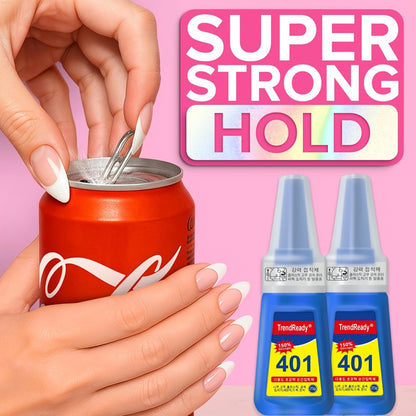 Professional Nail Glue 25g Extra Strong 30+ Days Hold for Press On Nails Acrylic Tips Fake Nail Extensions - Quick Dry Waterproof Smudge Proof Salon Quality Bond Multi-Pack Women DIY Manicure Kit