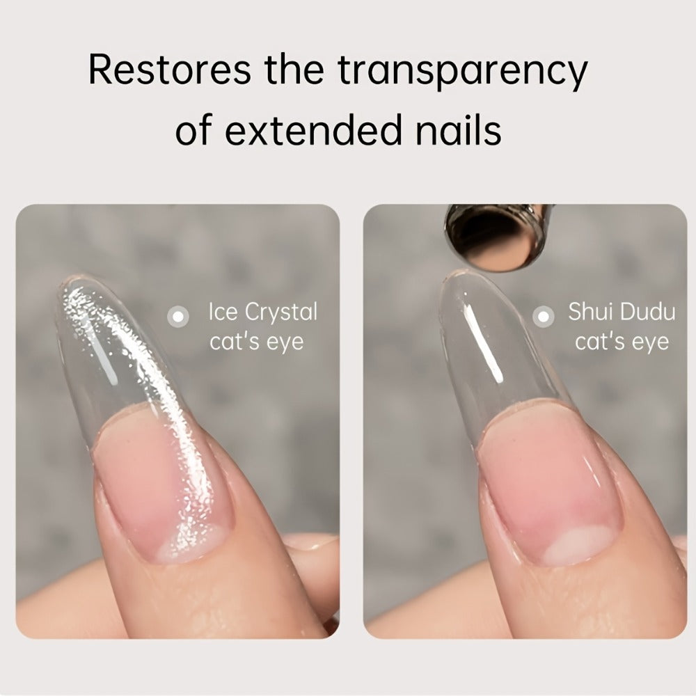Cat Eye Nail Trends 2025 Holographic Nail Art 2pcs Set 0.51oz Reflective Cat's Eye Magnetic Nail Gel Soaking LED Gel Salon Female Nail Art Tools Fashion Nail Gel