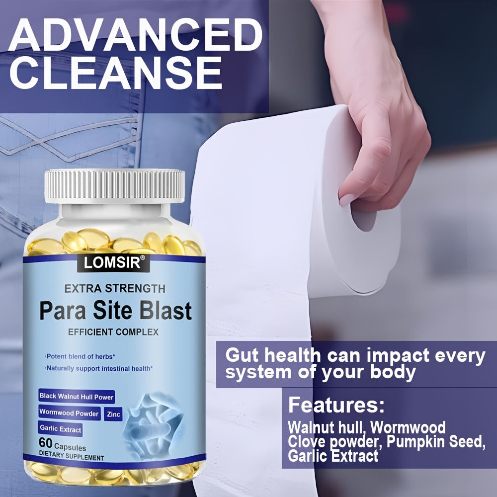 [Premium Intestine Health] Premium Intestine Health with Black Walnut, Wormwood Powder & More - Colon Health - 60 Softgels