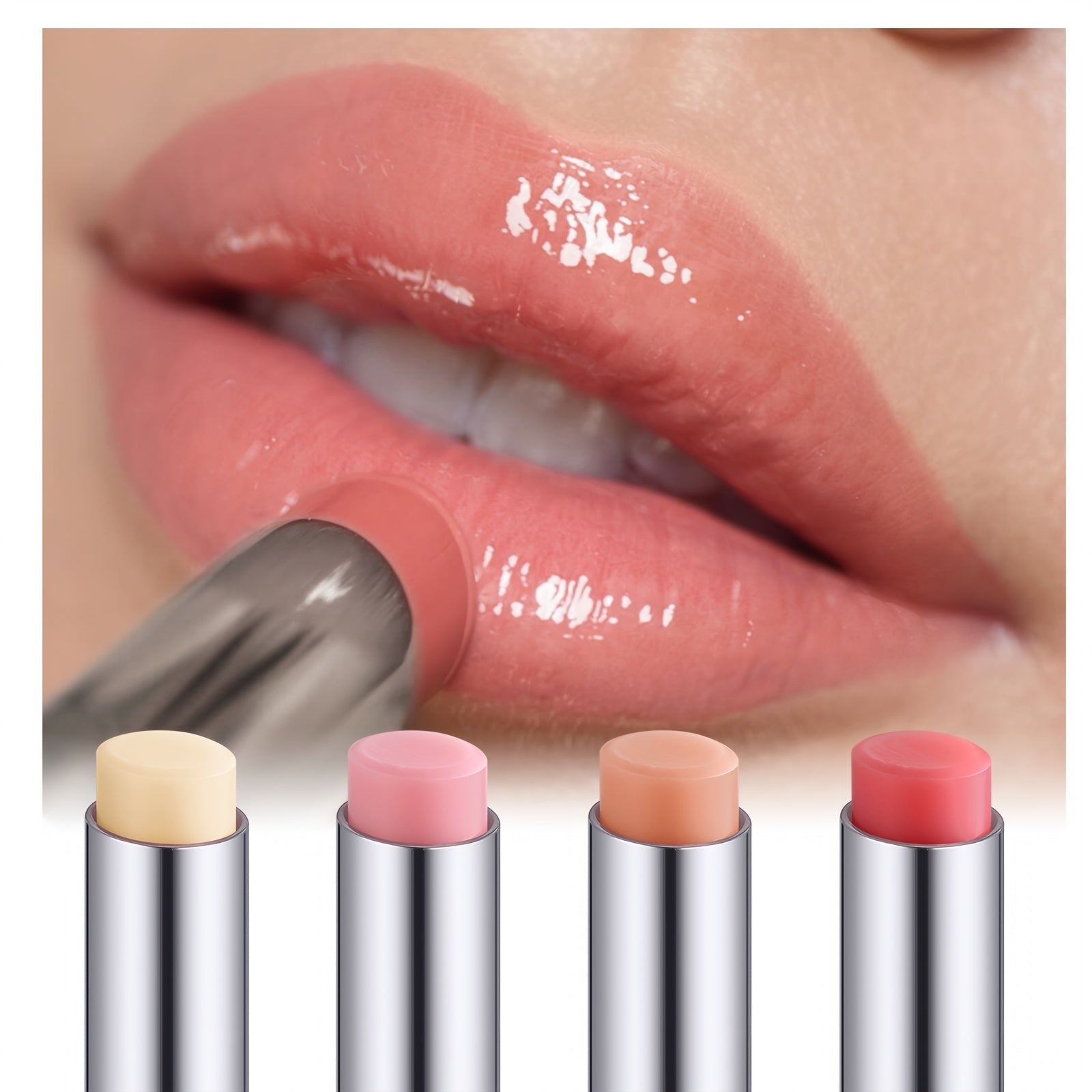 4pcs/set Long-lasting Waterproof Lip Balm - Moisturising And Nourishing VE Oil And Plant Oils - 1pc for Dry, Chapped Lips, Ideal Perfect for Women's Makeup, Easter, And Music Festival Gifts, AVIERLL