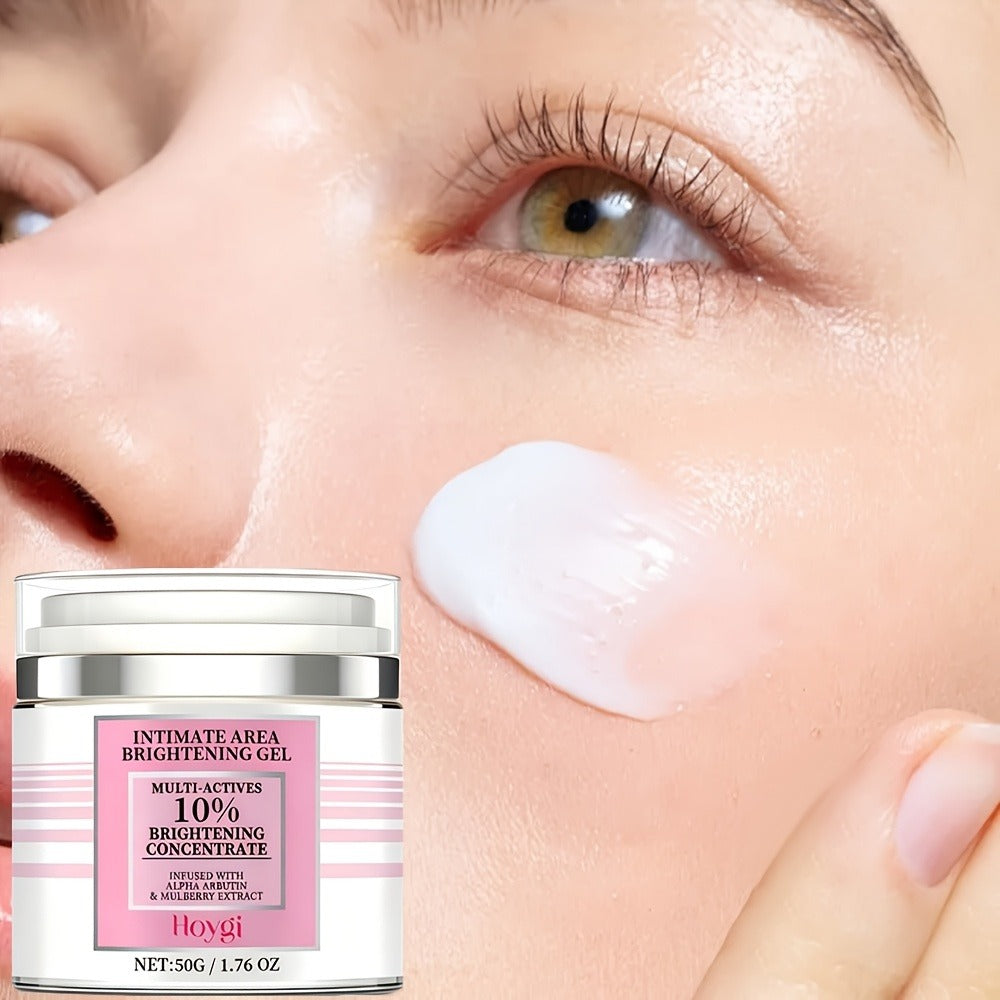 50g Arbutin Brightening Cream, Knee Brightening Cream, Look Reduced The Appearance Of Dullness. Suitable for Brightening Face, Knees, Intimate Areas, And Underarms. Evens Light Beige. Daily Exfoliating Moisturizer.