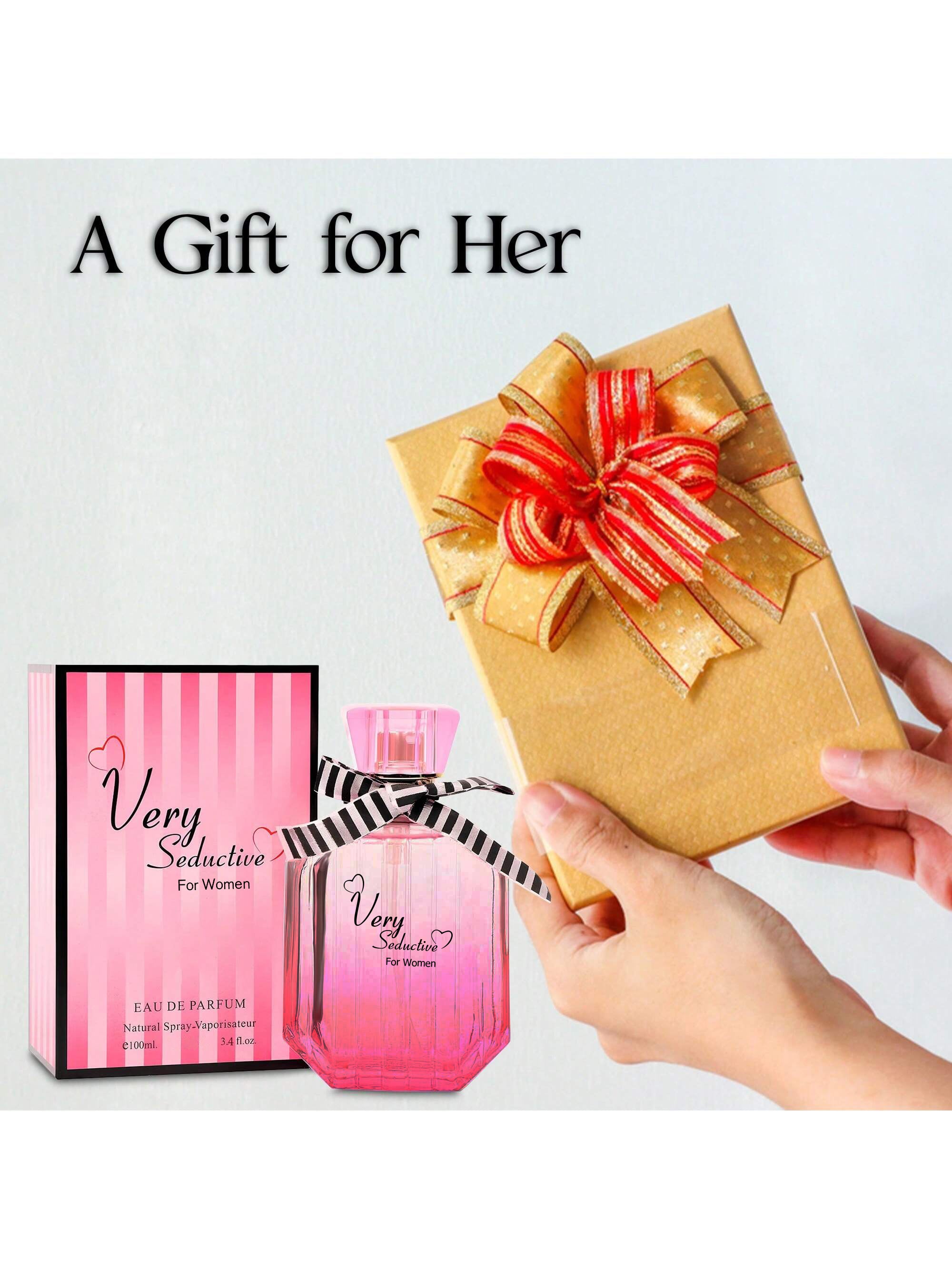 VERY SEDUCTIVE Women’s Eau de Parfum 3.4 Fl Oz | Floral-Woody Allure | Jasmine, Rose & Amber Musk Scent.