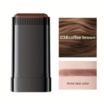 Hair Dye Stick with Built-in Comb - Waterproof Sweatproof Gray Coverage Touch-Up Stick | Easy Twist Applicator | Plant-Based Squalane | 3 Shades | On-the-Go