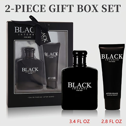 Cologne Gift Set for Men 2 Piece - Earthy Crisp EDT Spray Lemon Sage Absinthe Long Lasting Masculine Fragrance 3.4 oz, EDP + After Shave or Mini EDP + Body Wash