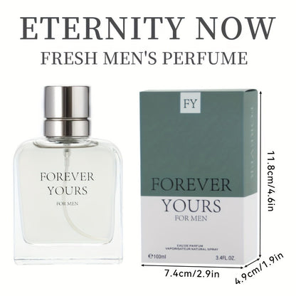 Men's Eau de Toilette Spray 3.4oz 100ml - Amber Fragrance for Men with Coconut Nectar Star Anise Ginger - Long Lasting EDT Cologne