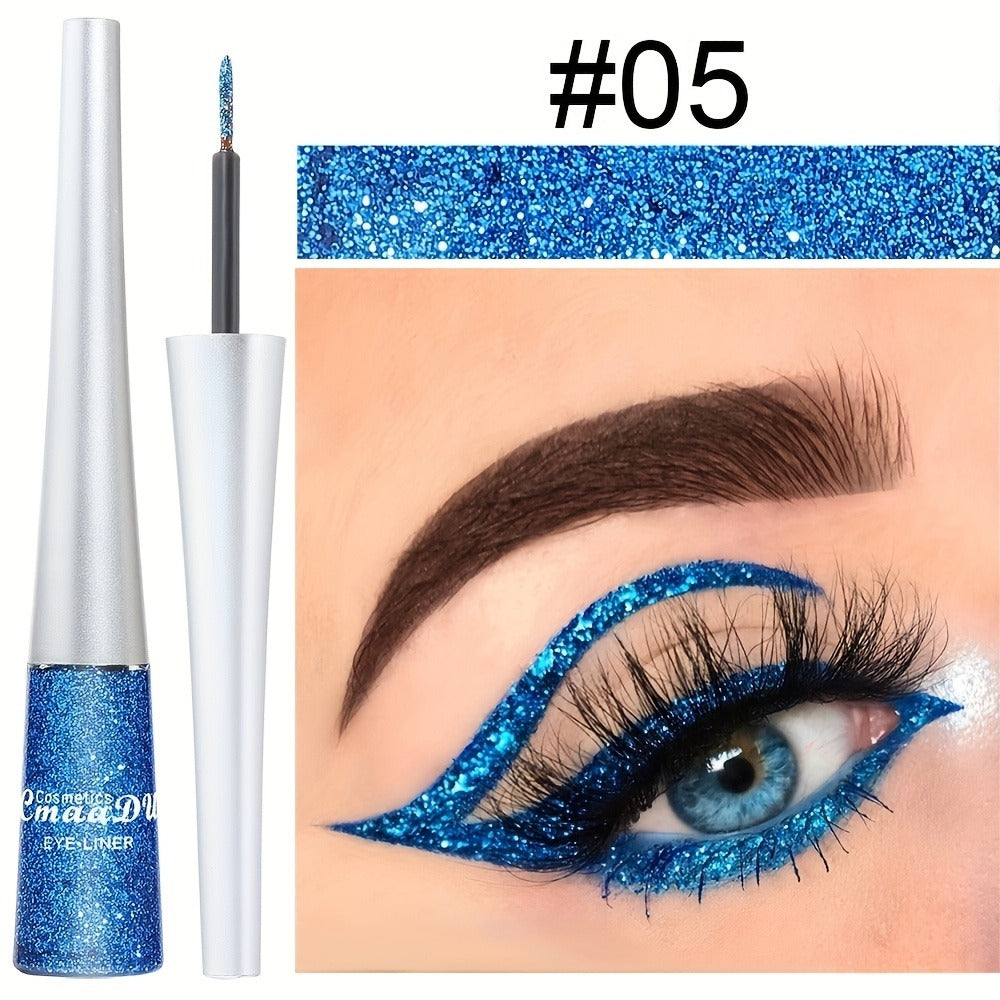 Glitter Liquid Eyeliner Set 16 Colors Sparkling Eye Liner Kit Waterproof Long Lasting Party Stage Festival Makeup Beauty Tool