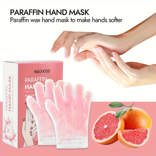 Paraffin Hand & Foot Mask — WAXKISS Moisturizing Wax Mask Set, Lavender & Grapefruit Scent, Non-Greasy Skin Softening Treatment | Portable Hand Foot Care Kit