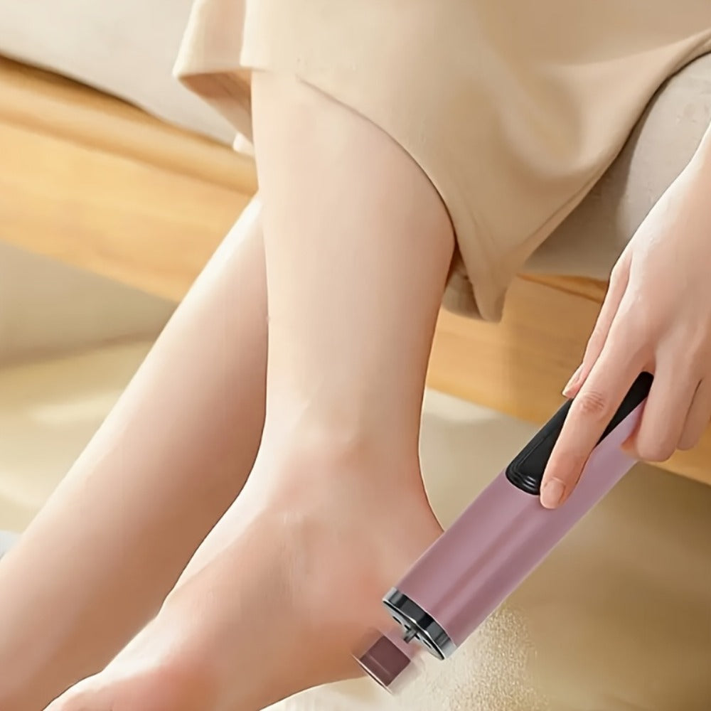 2-In-1 Electric Foot Trimmer USB Rechargeable Foot File Tool Adjustable Speed Portable with 2 Sanding Heads And 10 Sandpaper Pads