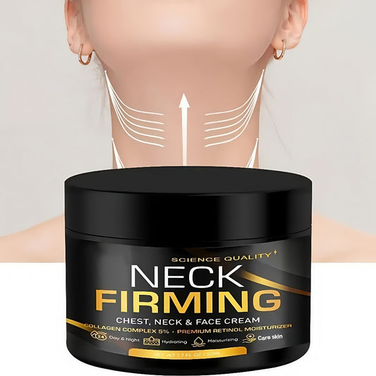 Retinol Neck Firming Cream with Collagen & Hyaluronic Acid - Day Night Lifting Moisturizer for Face Chest & Neck Anti-Aging Hydrating Gel Cream 50ml