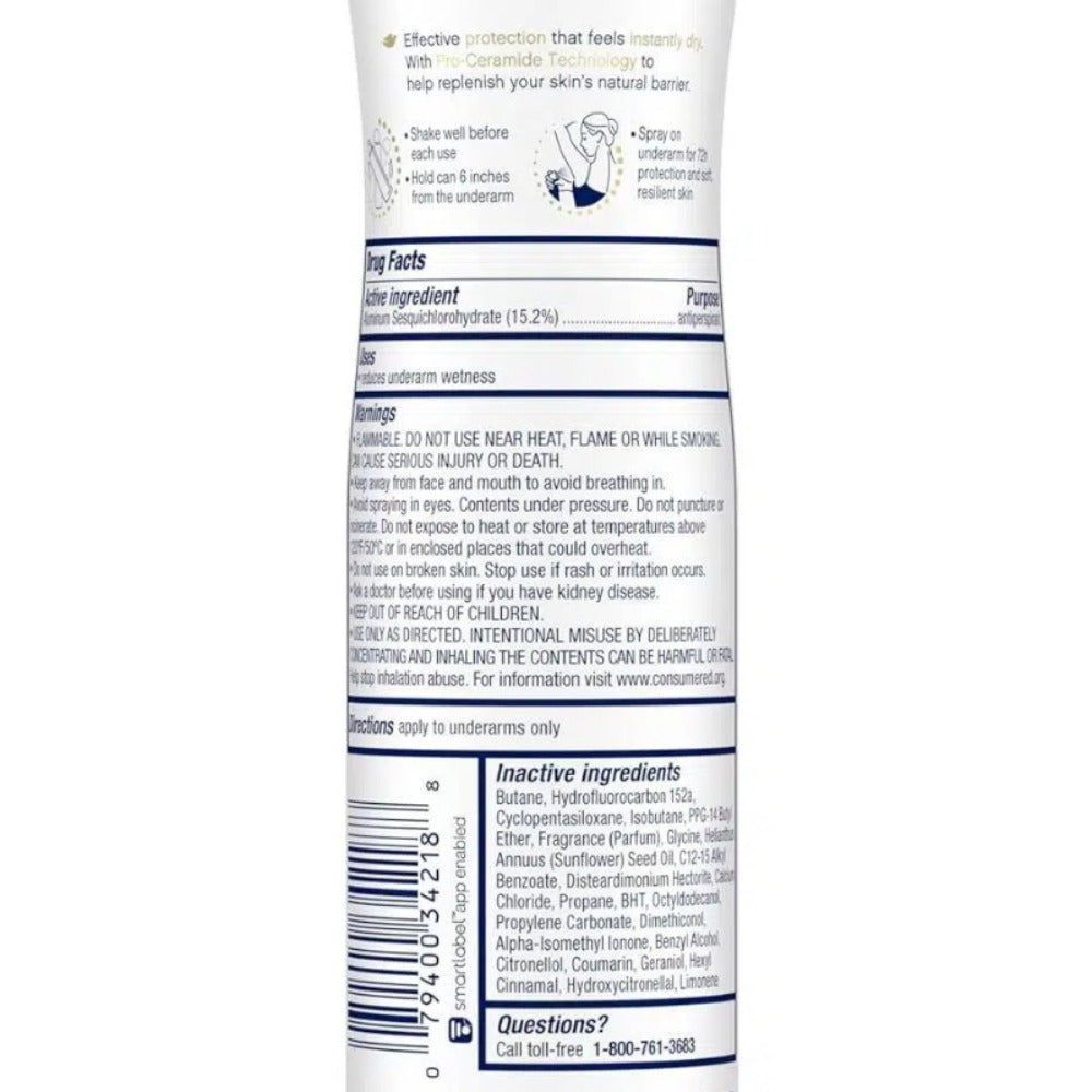 6 Pack Dove Woman Mix Spray 150 ml 5 fl oz Each Variants