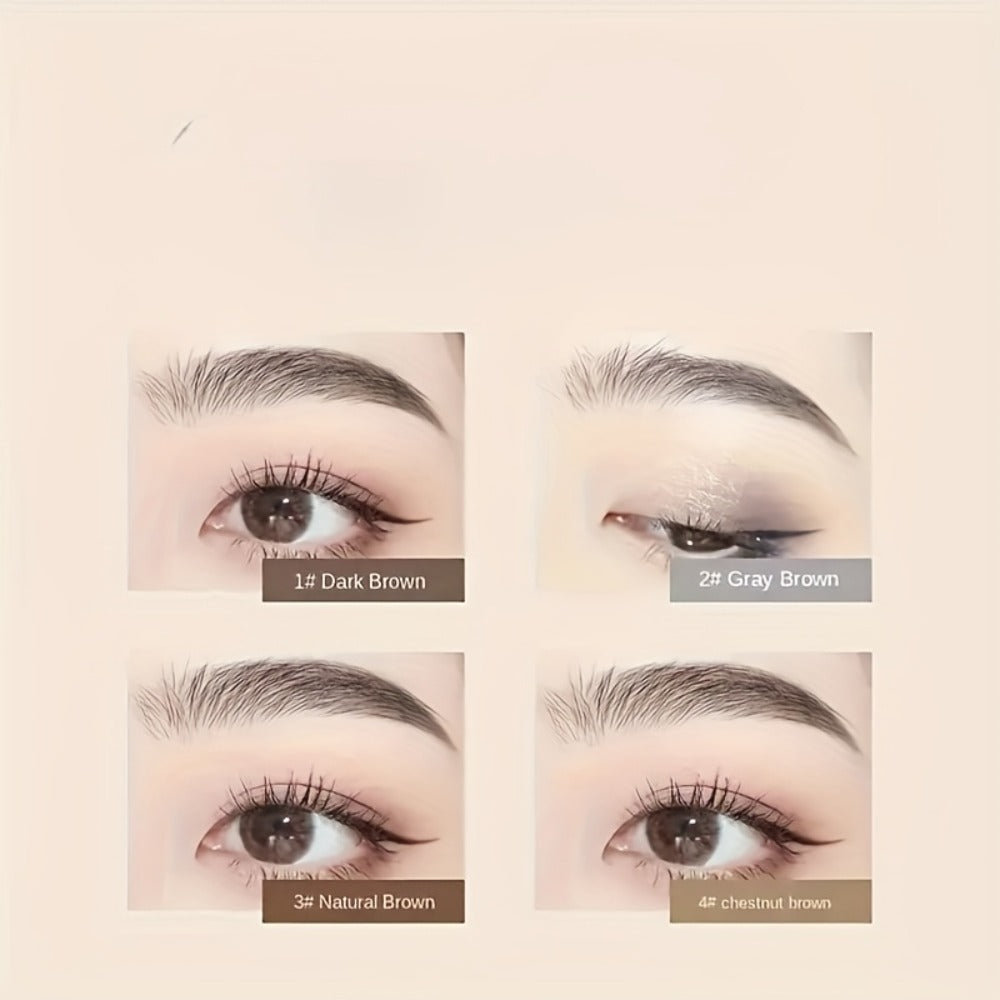 Waterproof Eyebrow Pencil 4 Pack with Eyeliner – Smudge Proof Long Lasting Dual-Ended Brow Pen with Spoolie Brush, Microblading Effect for All Skin Types, Perfect Gift Set