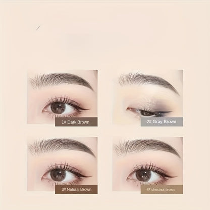 Waterproof Eyebrow Pencil 4 Pack with Eyeliner – Smudge Proof Long Lasting Dual-Ended Brow Pen with Spoolie Brush, Microblading Effect for All Skin Types, Perfect Gift Set