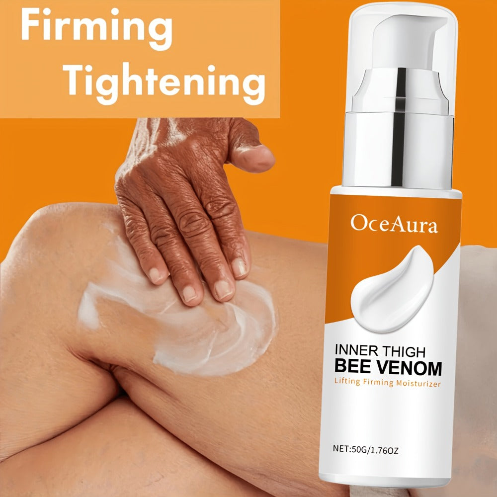 2/4pcs Bee Venom Thigh Firming Cream, Lifts And Firms Skin, Contains Coffee Seed, Vitamin E, Jojoba Oil, And Ginger Extract, Suitable For All Skin Types, Moisturizes And Conditions Thighs, Buttocks, Arms, And Body Contours, Alcohol-free.