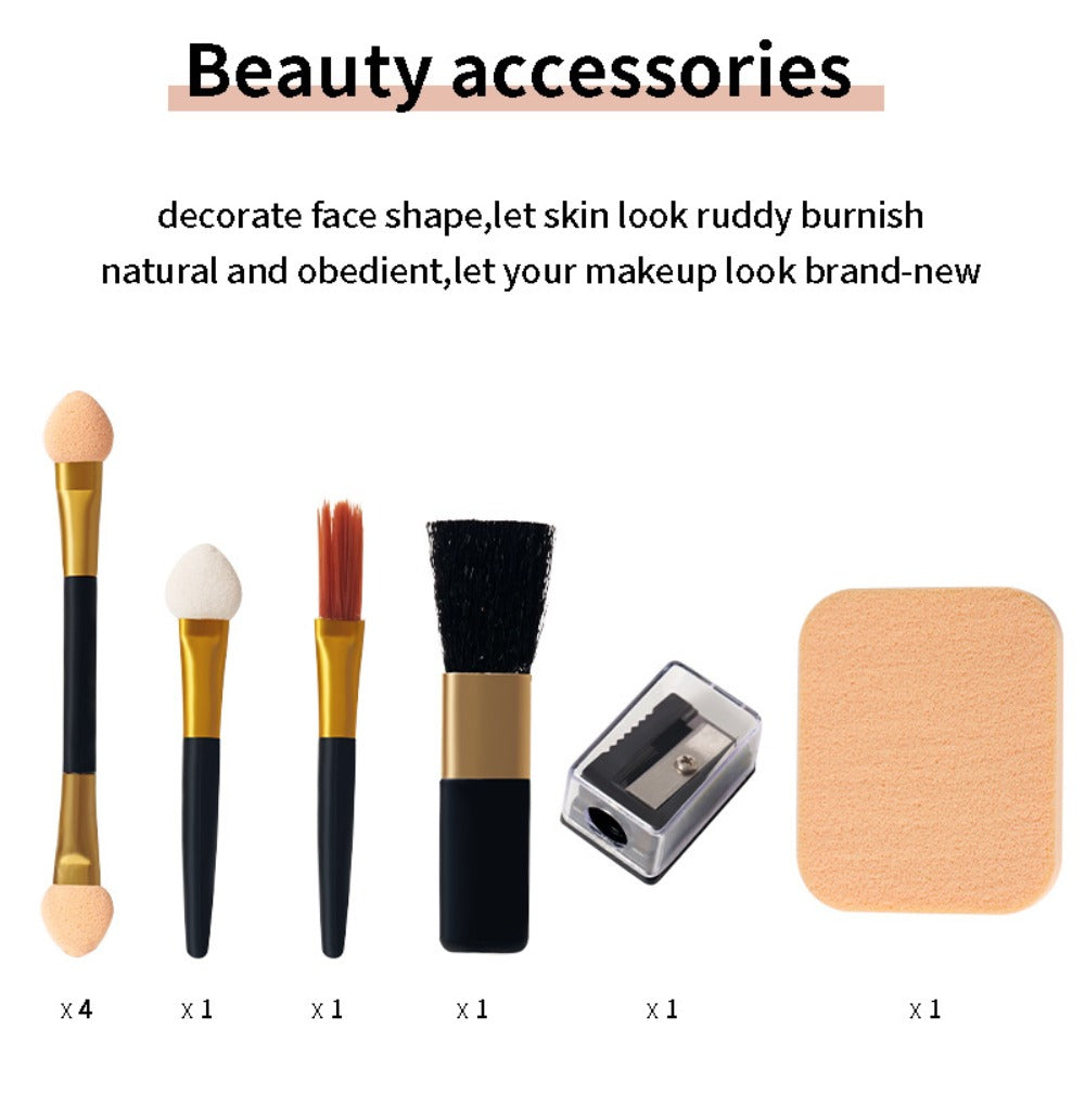 Makeup Kit for Women 58 Colors All-in-One Professional Set with Mirror - Eyeshadow Compact Powder Blusher Lipstick Eyeliner Mascara Eyebrow Pencil Glitter Gel Complete Makeup Gift Set for Girls