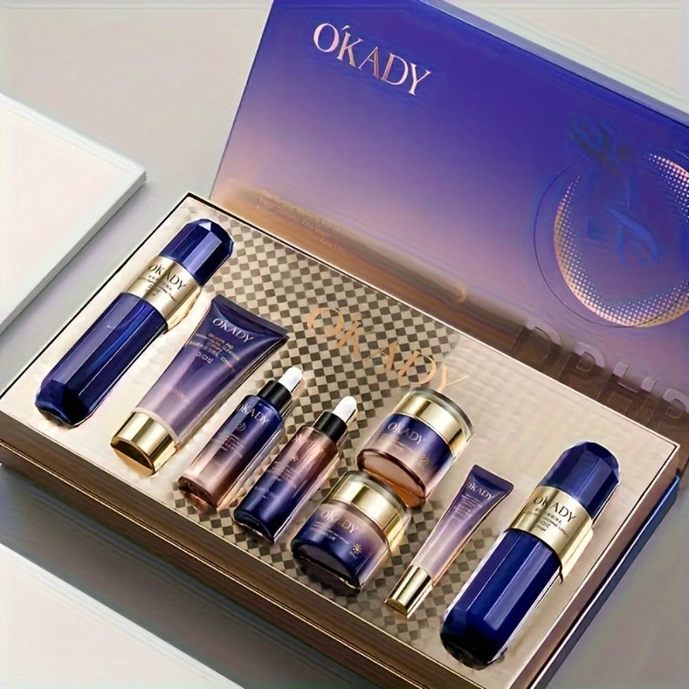 OKDAY Hydrolyzed Collagen, Sodium Hyaluronate, Makes Skin Feel Smooth, Looks Younger, Firmer, Enhances Skin Elasticity, Skin Care Kits, High-End Skin Care Products, Gifts for Women, Thanksgiving Gifts, Suitable for Gifts - Christmas/ New Year/Gifts