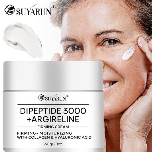 SUYARUN Dipeptide 3000 Peptide Cream, Infused with Niacinamide, Retinol And Collagen. Centella Asiatica Formula Is Gentle And Non-irritating, Evens Light Beige, Firms Skin And Controls Oil. Moisturizes Skin to Make Wrinkles Less Noticeable. Dry Skin.