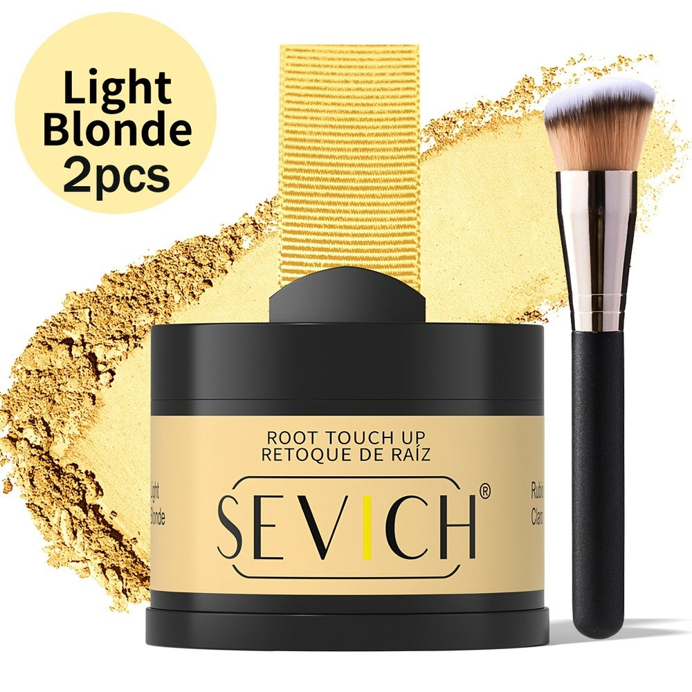 Hairline Powder for Root Touch Up & Hair Loss Cover - Volumizing Hair Concealer Powder for Thinning Hairline, Bald Spots & Sparse Areas - Works on All Hair Types - Multiple Shades with Brush 4g