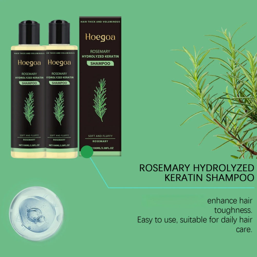 Festival Special Offer: 2pcs, Rosemary Shampoo, Containing Rosemary Extract, Vitamin C, Vitamin E, Keratin, For Cleansing And Moisturizing, Making Hair Smooth And Shiny, Strengthen Hair. Holiday Hair Care Gifts