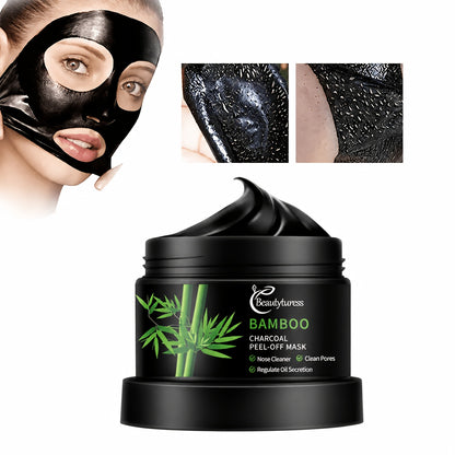 Bamboo Charcoal Clay Face Mask Deep Cleansing Pore Minimizing Oil Control Blackhead Remover Hypoallergenic Skin Care for Men Women All Skin Types