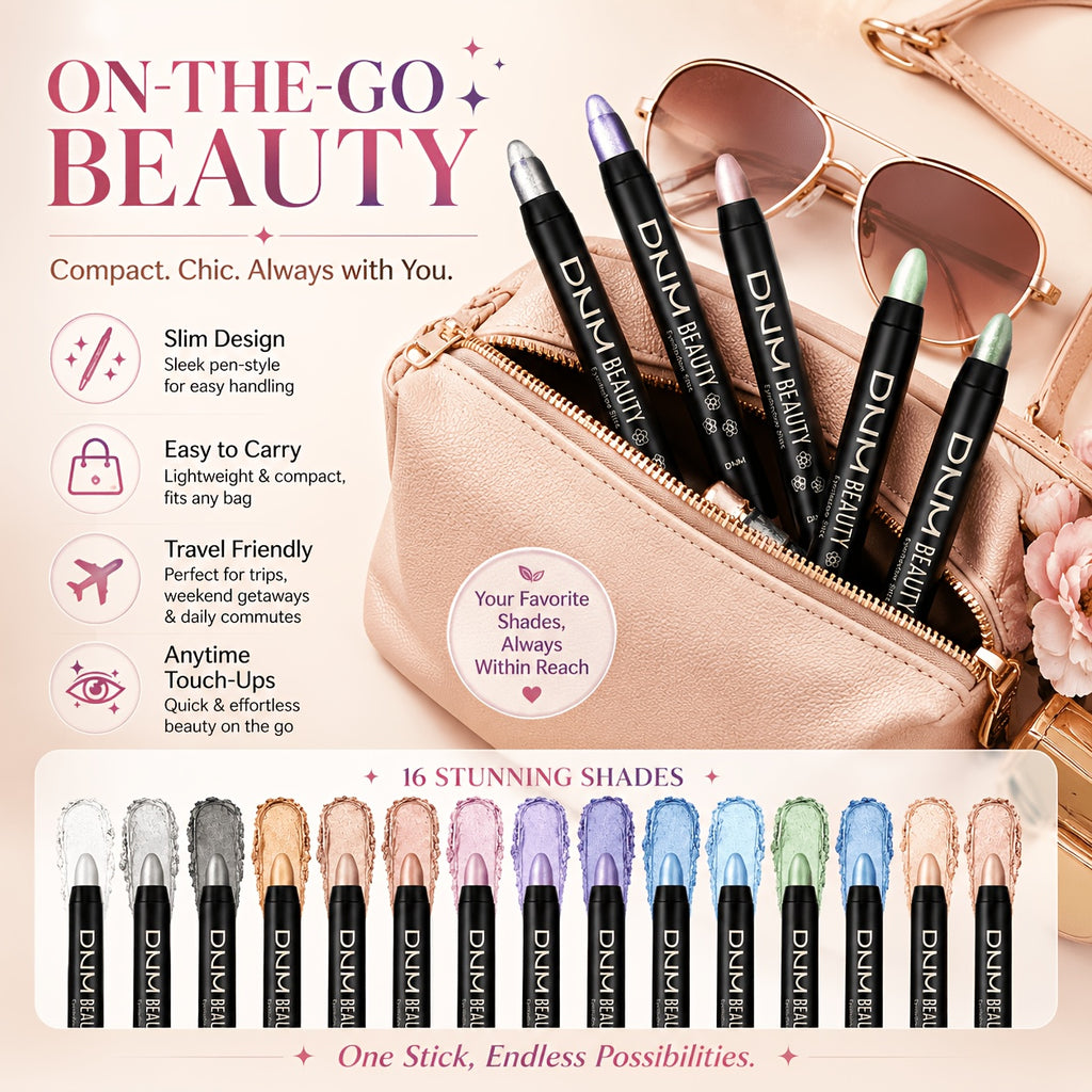 [Mother's Day Gift] 16-Color Highly Pigmented Eyeshadow Stick Set, Waterproof And Long-Lasting, Matte And Shimmer Finishes, Perfect Mother's Day Gift For Her