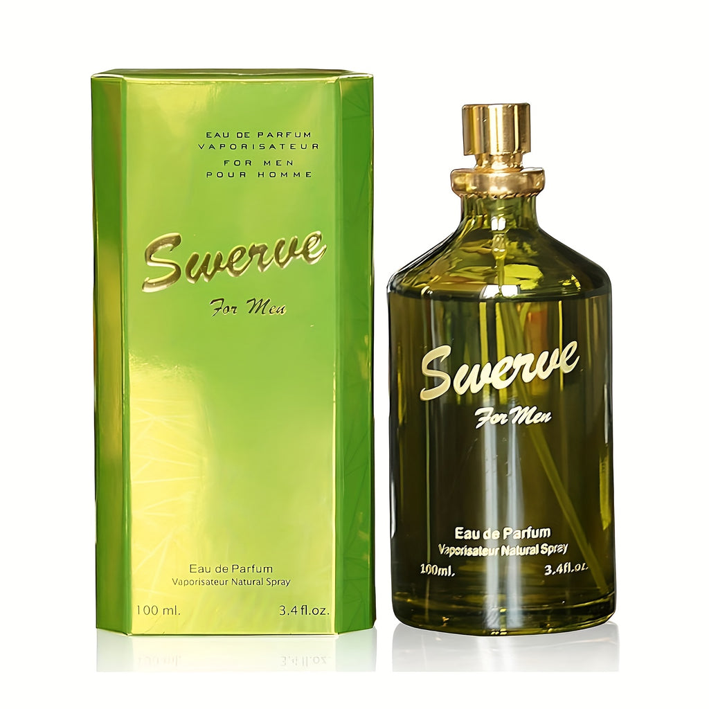 Swerve Sensual Woody Fragrance for Men | Long Lasting Cologne Aromatic Scent, Eau De Parfum Natural Spray - Great Holiday Gift, 3.4fl.oz/100ml