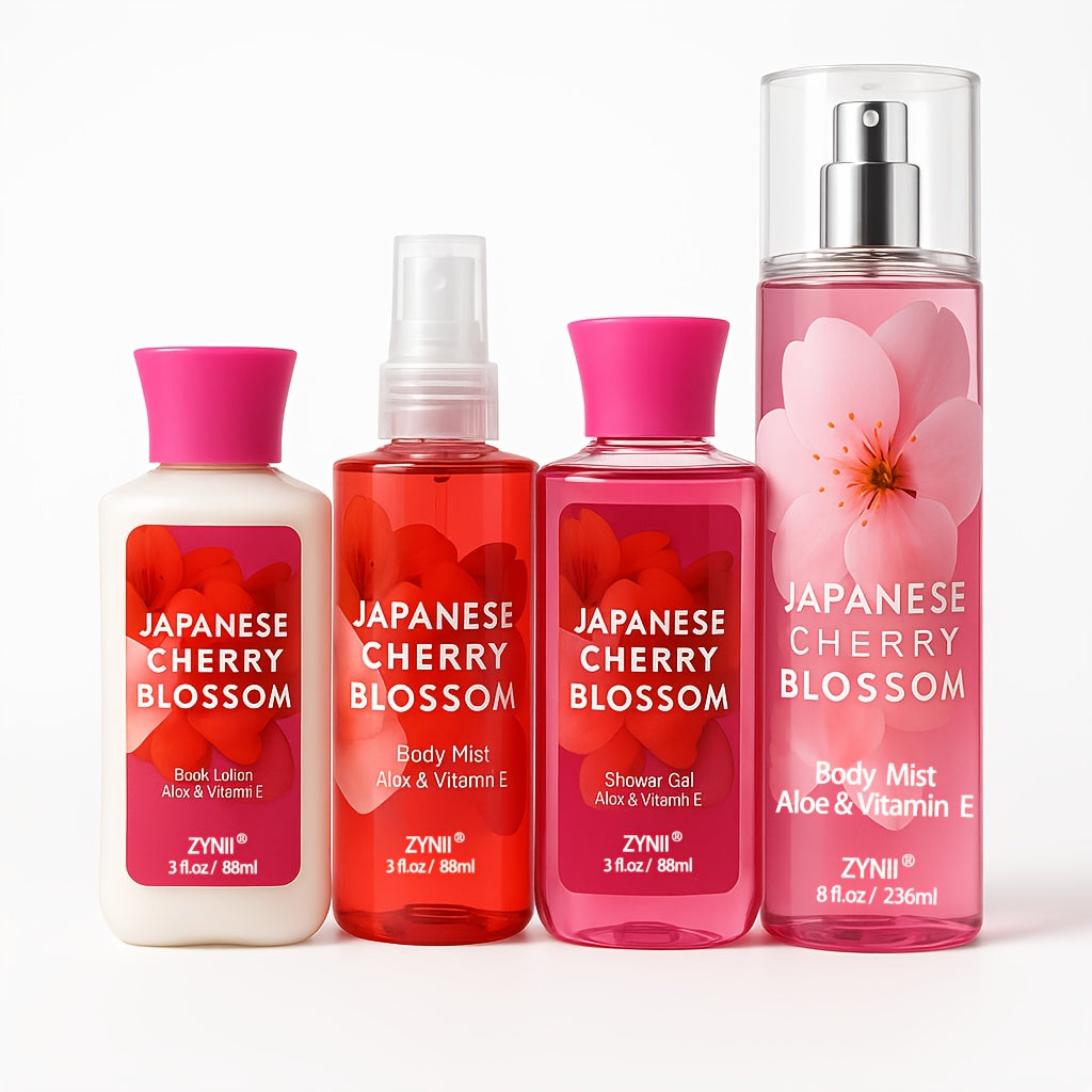Cherry Blossom Body Mist for Women — Pheromone-Infused Sakura & Rose Fruity Floral Scent, 7-8 Hour Long-Lasting Spray, Confidence-Boosting Fragrance for Beach, Dates & Gifting