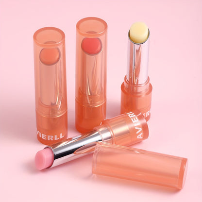 Lip Balm Set 4pcs Waterproof — Long-Lasting Moisturizing & Nourishing with Vitamin E Oil & Plant Oils for Dry Chapped Lips, Women's Lip Care Gift Set