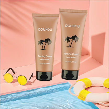 Self Tanner Lotion 100ml — Non-Streaking Sunless Tanning Lotion for Natural-Looking Tan, Mineral Formula Body Tanning Cream for Women & Men