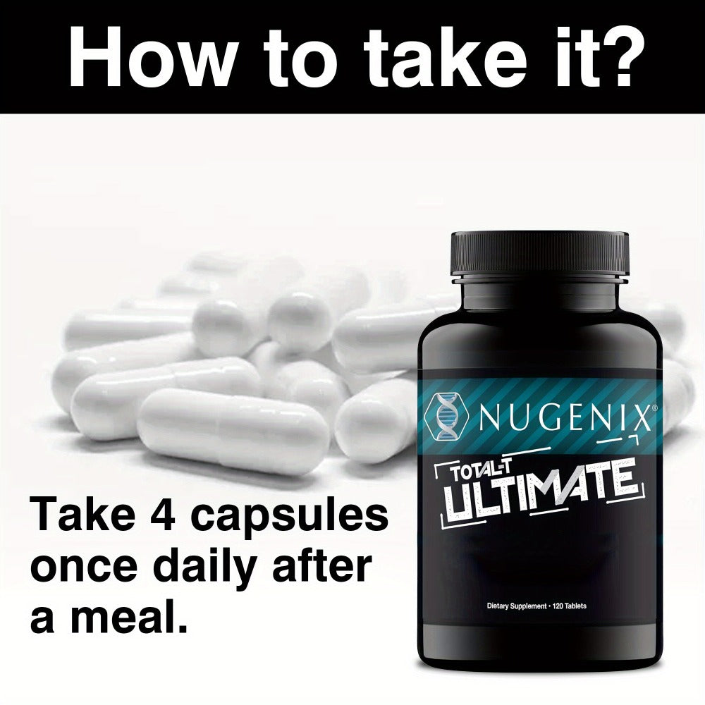 Total-T Ultimate - with D-Aspartic Acid, Horny Goat Weed, Tribulus, Maca, Stinging Nettle - Energy, Mood, Muscle Health