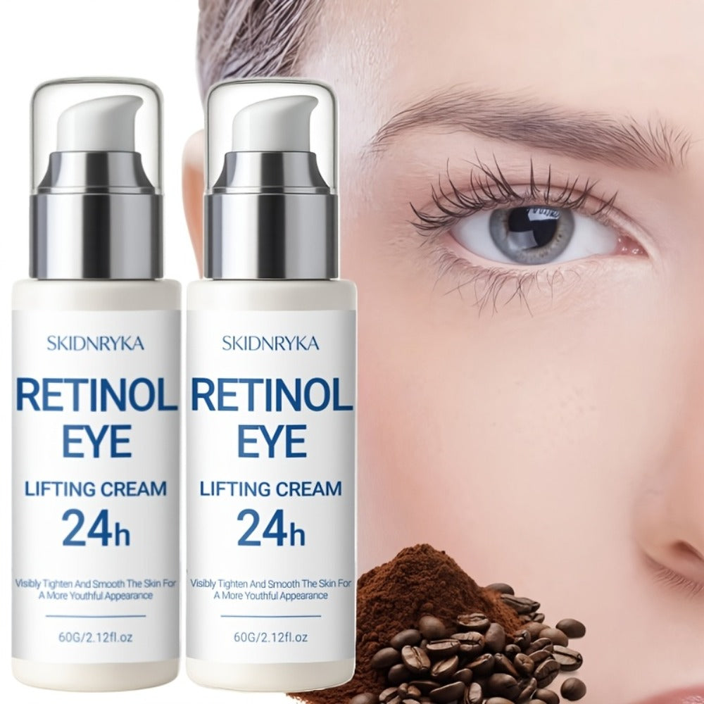 [Perfect Gift] Buy One Get One (2pcs) Firming Eye Cream - Hydration, Tightening, Smoothing With Hyaluronic Acid, Collagen, And Retinol, Caffeine, Lifts And Tightens Eye Skin, Dark Circles, Perfect Gift For Family