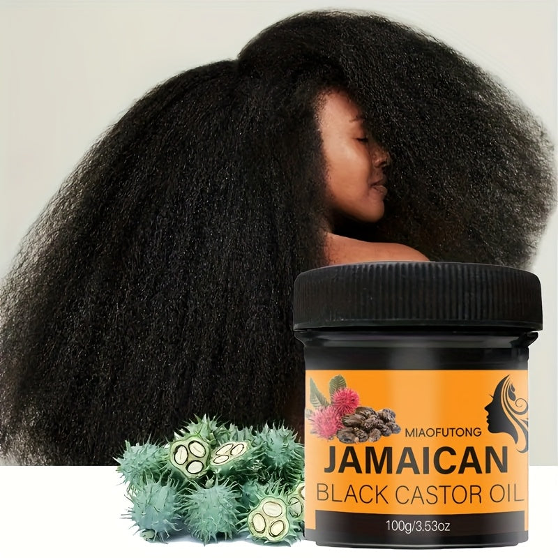 5pcs 100 Jamaica Black Castor Oil Hair Care Milk-Pure Cold Pressing, Deep Moisturizing, Supple And Shiny, Curly Hair Care, Preventing Dryness/Splitting/Knotting, Hair Care Milk, Mother'S Day Gift