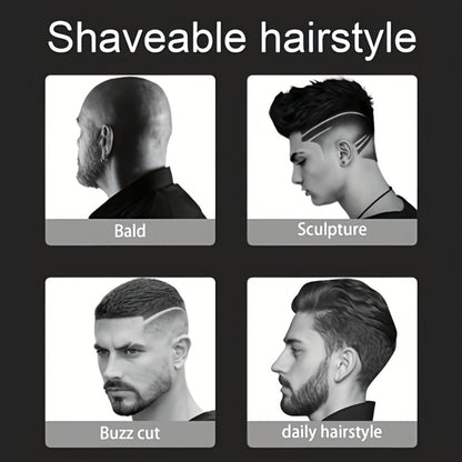 Men's Grooming Kit 3-in-1 Hair Clipper Trimmer Shaver Set USB Rechargeable Cordless Electric Hair Cutting Kit for Men Home Barber Gift for Boyfriend Father