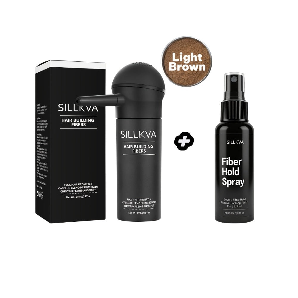 SILLKVA Hair Fiber Spray Applicator Kit - Precision Application For Instant Fullness, Natural Looking Coverage, 0.97oz