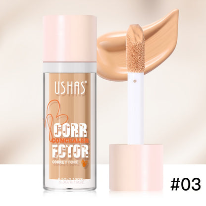 Liquid Concealer 12 Shades — Full Coverage Waterproof Buildable Formula, Self-Applying Brush Tip, Long-Lasting Non-Cakey, Covers Dark Circles & Blemishes for All Skin Types