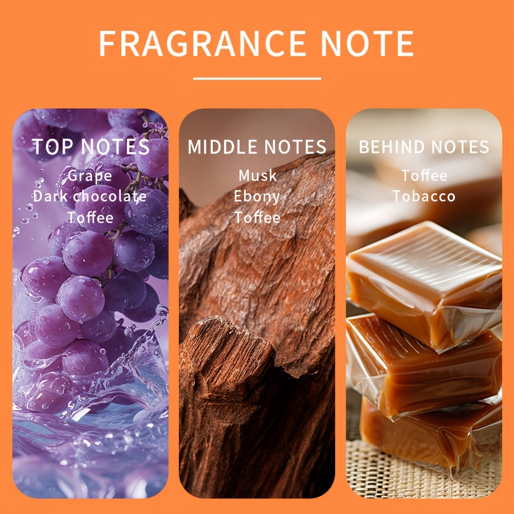 3.4oz. Men's Perfume, Emitting Charm And Lasting Fragrance, Ebony Fragrance, Wooden Delicacies, Perfume, The First Recommendation for Men's Daily Life