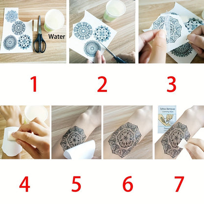 Half Sleeve Temporary Tattoos 24 Pack Realistic 3D Lion Eagle Skull Greek God Designs Waterproof Long Lasting Forearm Body Stickers Gothic Style for Men Women Adults