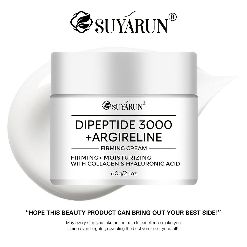 SUYARUN Dipeptide 3000 Peptide Cream, Infused with Niacinamide, Retinol And Collagen. Centella Asiatica Formula Is Gentle And Non-irritating, Evens Light Beige, Firms Skin And Controls Oil. Moisturizes Skin to Make Wrinkles Less Noticeable. Dry Skin.