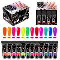 Polymerization Extension Gel Nail Art Kit, 12pcs Professional Semi-Permanent Resin Art Kit, - for 3D Modeling Gel Nail Strengthener - Long Lasting Supply, for Basic Polymerization Gel Nail Art Tools, Nail Art Design Beginner Kit