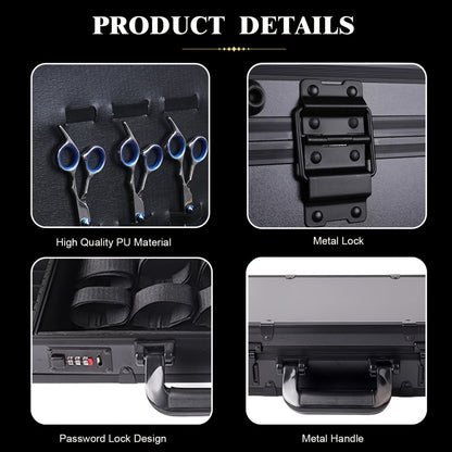 Barber Tool Carrying Case for Travel — Portable Barber Bag for Hair Stylists & Pet Groomers, Spacious Durable Organizer for Clippers, Scissors & Grooming Tools, Mobile Barber Station Storage