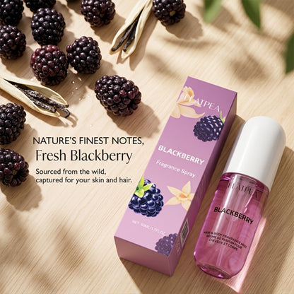 Vanilla Blackberry Perfume Spray for Women 1.7 oz - Alcohol-Free Body Hair Mist EDT, Sweet Gourmand Fruity Amber Musk Long Lasting Feminine Fragrance, Single or 2-Pack Gift