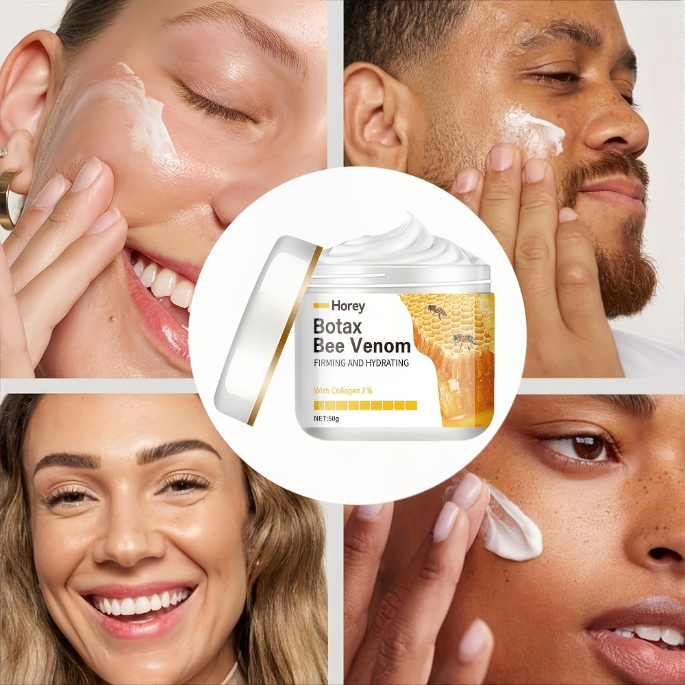 1.69oz Bee Venom Firming & Lifting Cream - Enriched with Hyaluronic Acid And Vitamin E to Deeply Hydrate And Moisturize, Even Skin Tone, Emollient And Radiant, Suitable for All Skin Types, Light Texture, Can Be Applied to The Face And Neck.