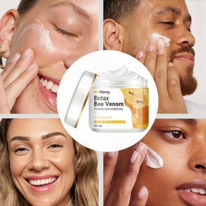 Bee Venom Firming & Lifting Cream with Hyaluronic Acid & Vitamin E - Deep Hydration Even Skin Tone Radiant Lightweight Face & Neck Cream All Skin Types 50g