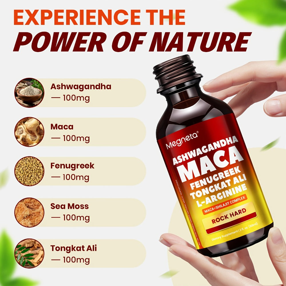 (2pcs) Rock Hard Package| Double-Acting Mixture with Maca, L-Arginine, Shila| Daily Fuel, 3rd Party Tested, 60-Day Supply