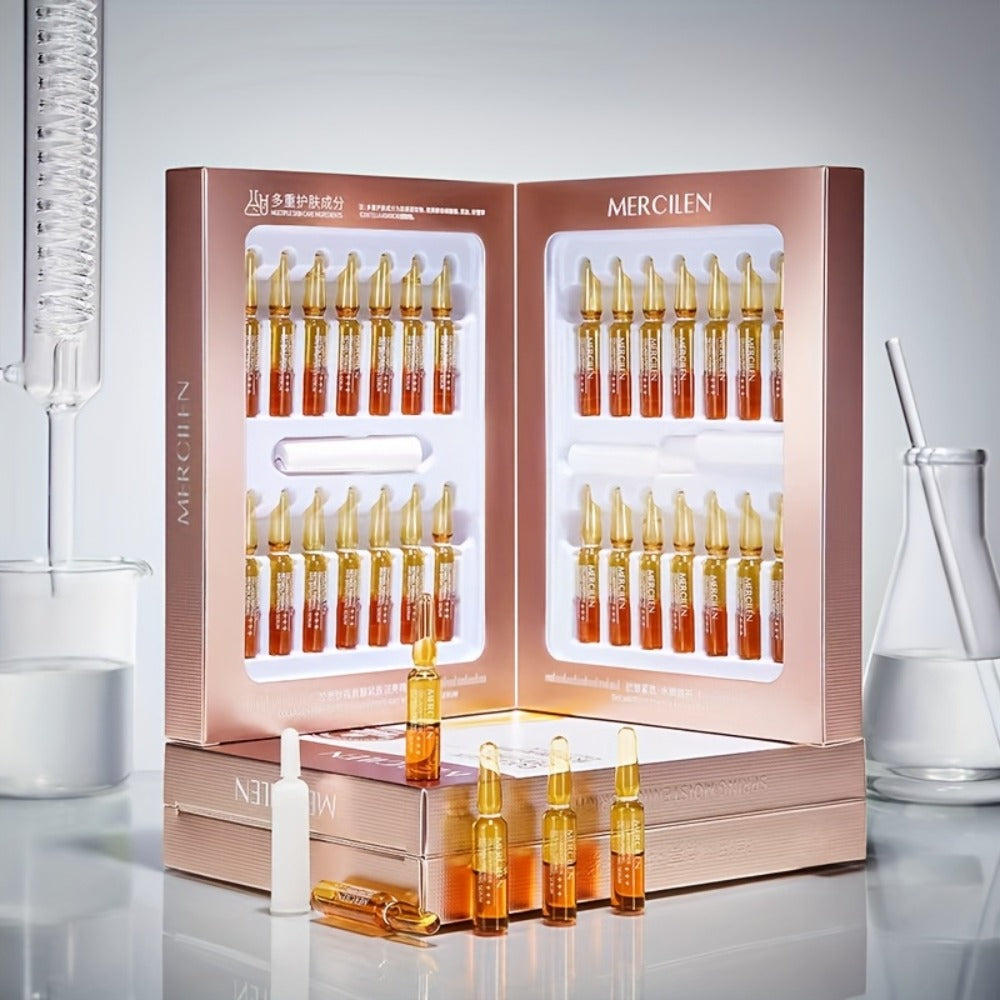 1 MERCILEN Collagen Peptide Retinol Firming & Brightening Serum - Wrinkle, Collagen Boosting, Sensitive Light Beige (No Fragrance), Retinol-Infused Moisturizing Face Serum for &, Dropper Applicator