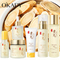 Astragalus Skin Care Set, And Astragalus Face Cream-100g, Antioxidant, Hydrating Nourishing, Reduce The Look Of Wrinkles, Astragalus Face Cream, Essence, Facial Cleanser, Water, Lotion, Eye Cream. Suitable For All Skin Types