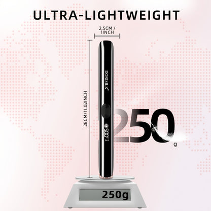 Professional Hair Straightener Flat Iron 500°F — Plasma Ionic Ceramic Plates, LCD Display, 60-Min Auto Off, Frizz Control for All Hair Types