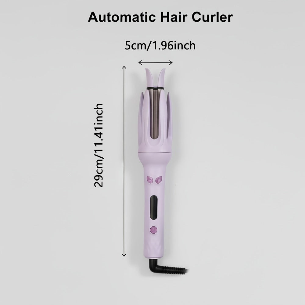 GENAI Automatic Rotating Curling Wand with Ceramic Barrel - Smart Anti-Tangle Hair Curler, Adjustable Temp 150-210°C, Fast Curling Iron Suitable for Home, Travel, Salon - Gift-Ready Hair Styling