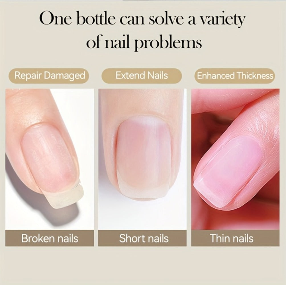 LILYCUTE 0.24oz 3pcs Fiber Glass Construction Gel Nail Polish for Nail Extension Broken Nail Repaired Fiberglass Clear Gel Varnishes