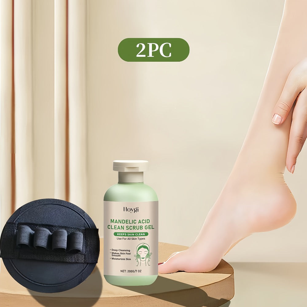 2pcs Mandelic Acid Exfoliating Gel And Five-Finger Mud Scrubber Combo Set Gently Cleanses And Moisturizes Skin, Leaving It Refreshed And Smooth. Maintains Skin Hydration After Use. Suitable for All Skin Types. The Perfect Gift Set for Halloween